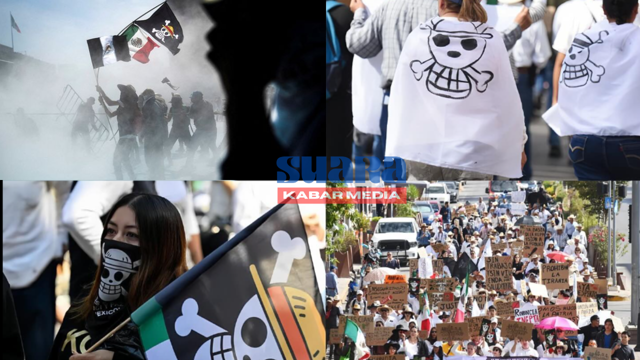 Lebih dari Sekadar Bendera Anime: Simbol ‘One Piece’ Berkibar di Demo Gen Z Meksiko, Protes Korupsi dan Pembunuhan Brutal